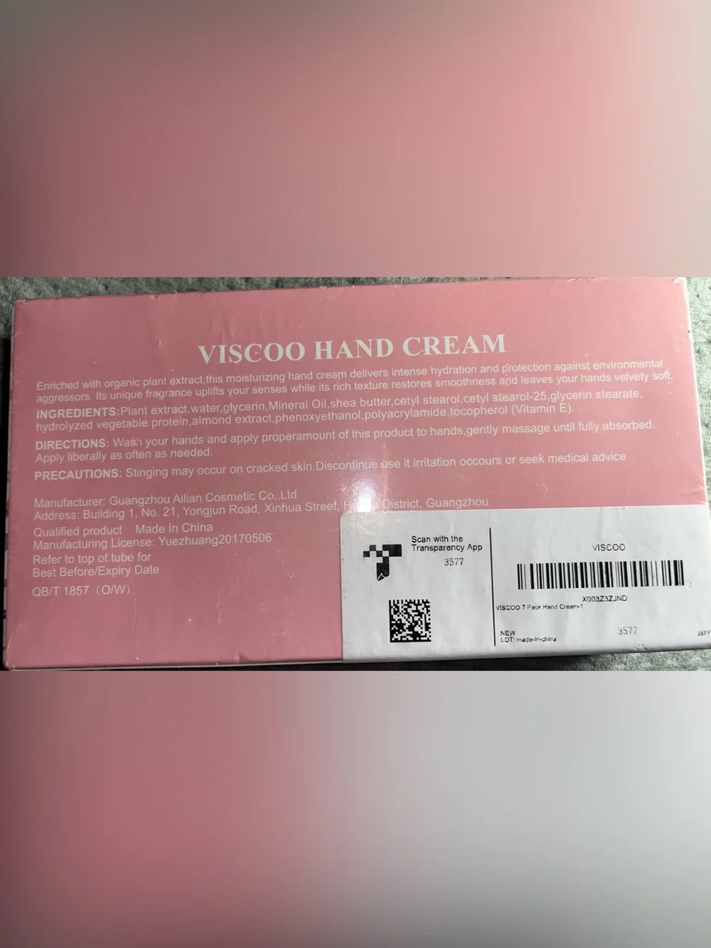 Viscoo Assorted Plant Hand Cream Set for Dry Skin